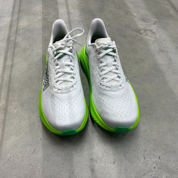 Hoka One One Mach 6 Men's Running White Neon Lime 1147790/WNL - New - Picture 4 of 6